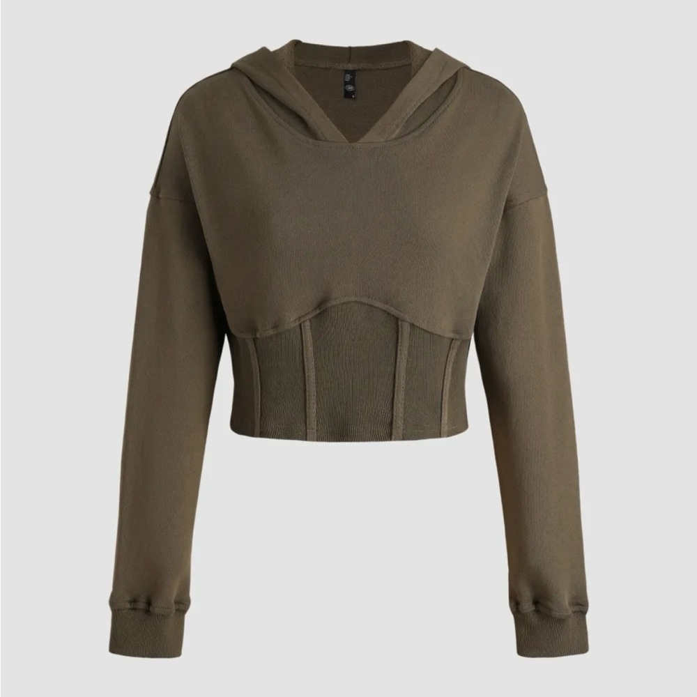 CROP CORSET HOODIE